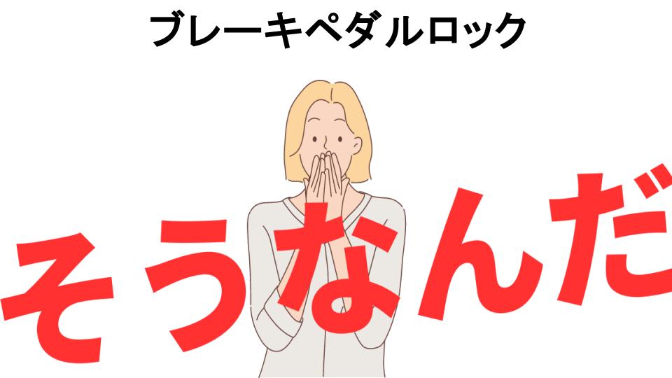 意味ないと思う人におすすめ！ブレーキペダルロックの代わり